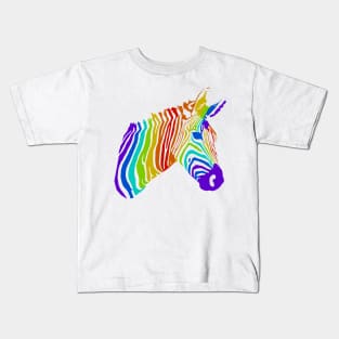 Trippy zebra Kids T-Shirt